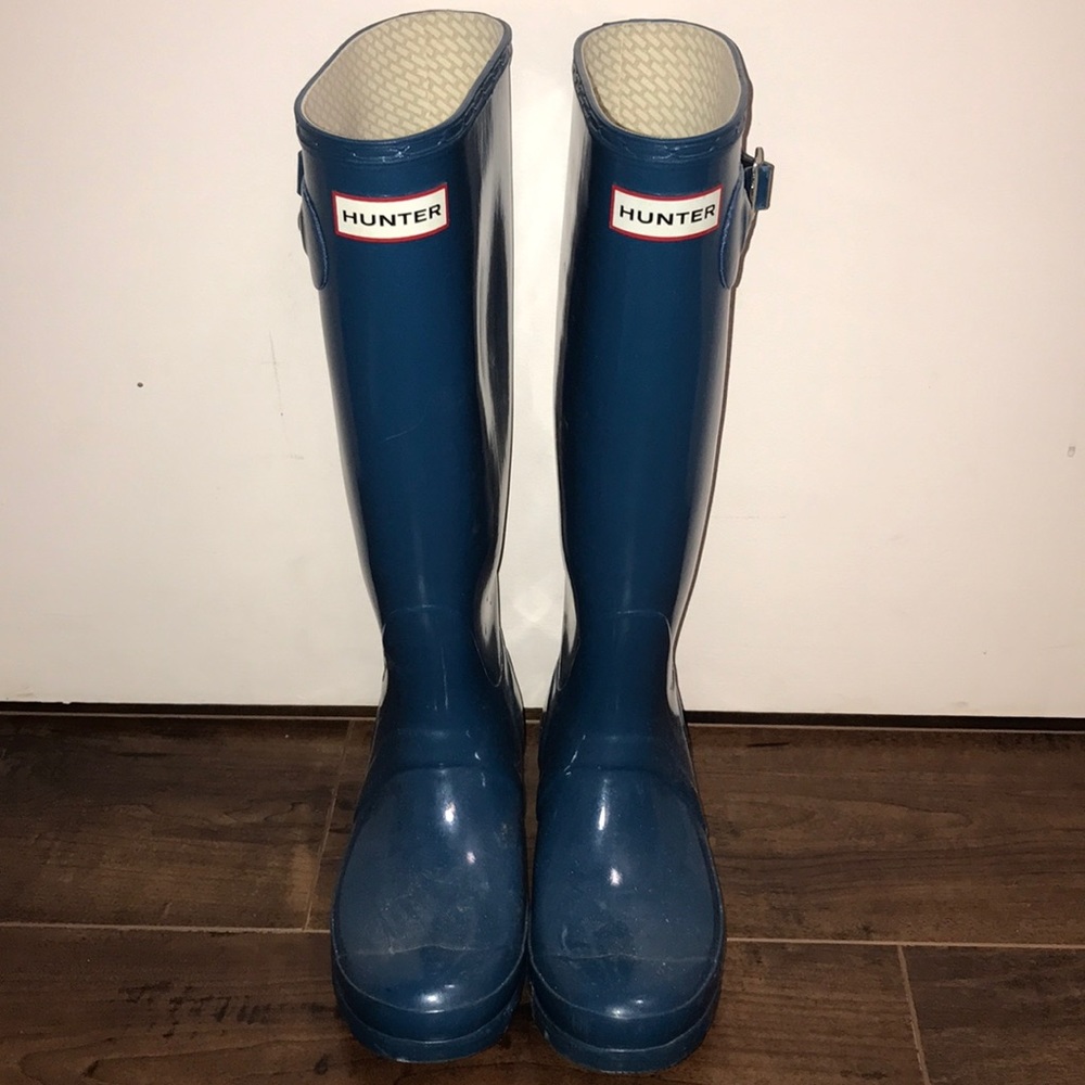 Blue Hunter Boots